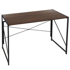 Foldable Table Writing Computer Desk Industrial Style Pc Laptop Table Office