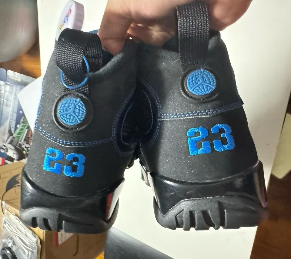 Air Jordan 9 Retro Negro Fondo Foto Azul Usado Talla 13 Foto 4 de 4