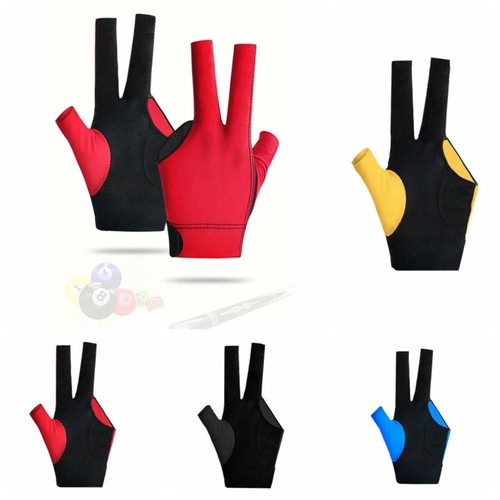 Gants De Billard Snooker à Trois Doigts - Gant Main Gauche Respirant Pour Tir Précis Et Confortable
