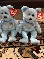 TY Beanie Baby - DECADE the Bear (Light Blue Version) (8.5 inch)