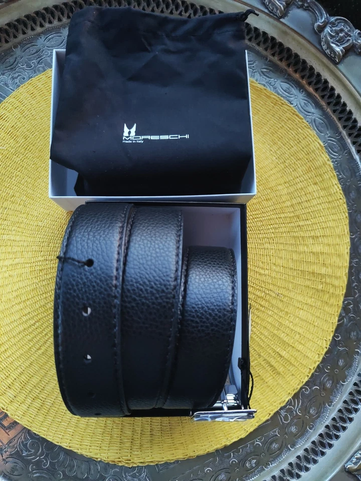 MORESCHI - SHOES BELT (MEXICO ADRIA) BUCKLE M MEN'S GENUINE LEATHER 115cm - Image 3 of 4