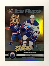 2023-24 UD MVP Ice Reps Gold CONNOR McDAVID HUNTER Edmonton Oilers Card# IR-3