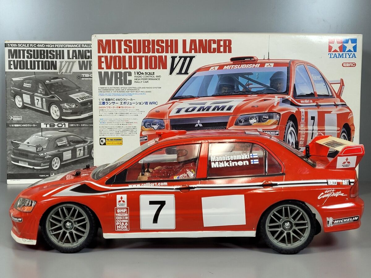 Tamiya 1/10 R/C Mitsubishi Lancer Evolution EVO 7 VII WRC TB Tamiya 1/10 R/C Mitsubishi Lancer Evolution EVO 7 VII WRC TB