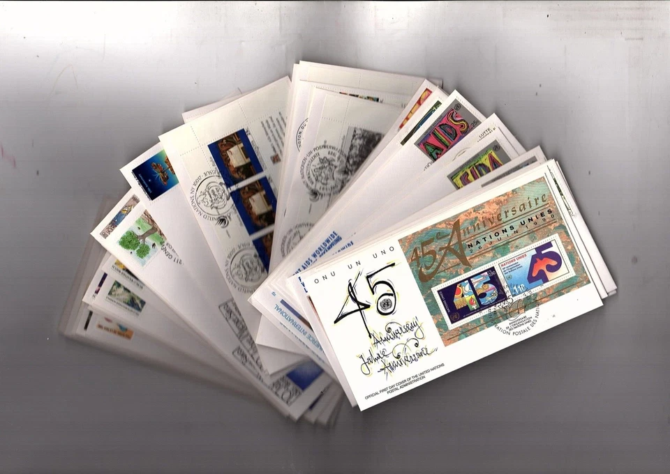 un stamps fdc Lot of 294 UN Commemorative FDC (bb7 - Image 4 of 4