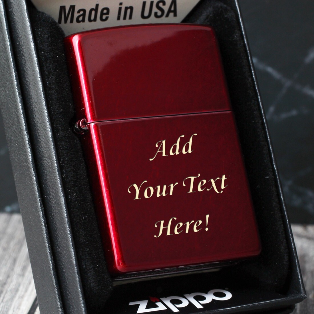 Genuine Red Zippo Perfect Gift Men Boyfriend