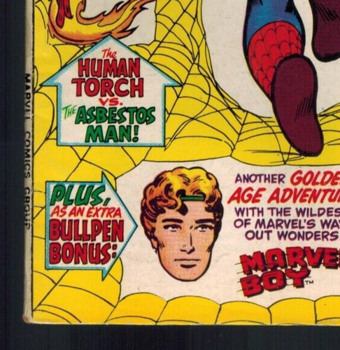 Marvel Tales 14 Giant (rep Amazing Spider-Man 19) Thor, Torch! 1968 VG- - Bild 10 von 16