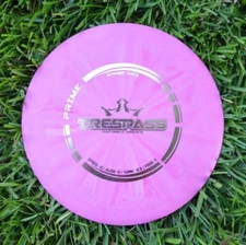 2 Dynamic Discs PRIME TRESPASS distance drivers, 1 pink + 1 blue 173 grams, used