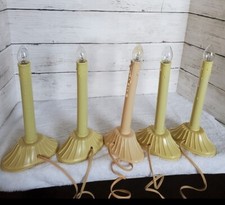 5 Vintage Drip Electric Single Candles Christmas Window Light