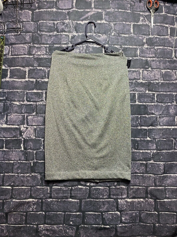 Falda Worthington Mujer 6 Negra Plateada Brillante Cremallera Cierre Abertura Fiesta Nueva con Etiquetas Foto 2 de 4