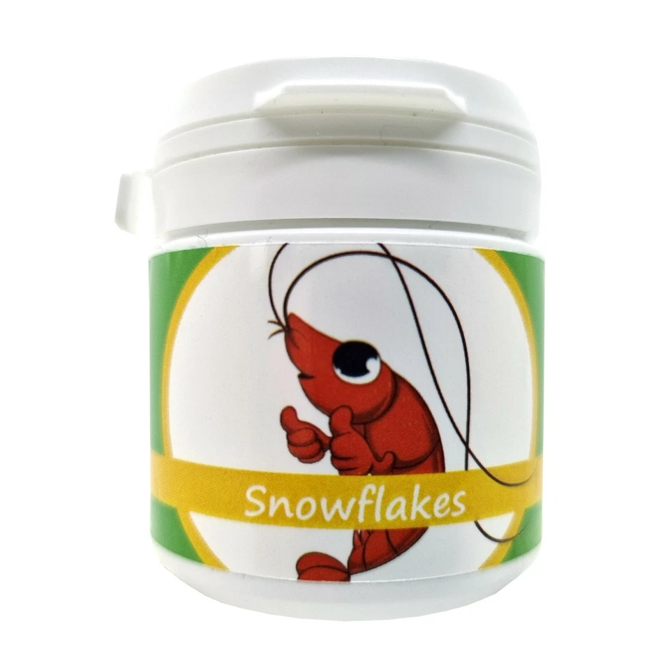 (9,98€/100ml) Snowflakes für Garnelen 50ml / Futter Soja Schneeflocken Flakes