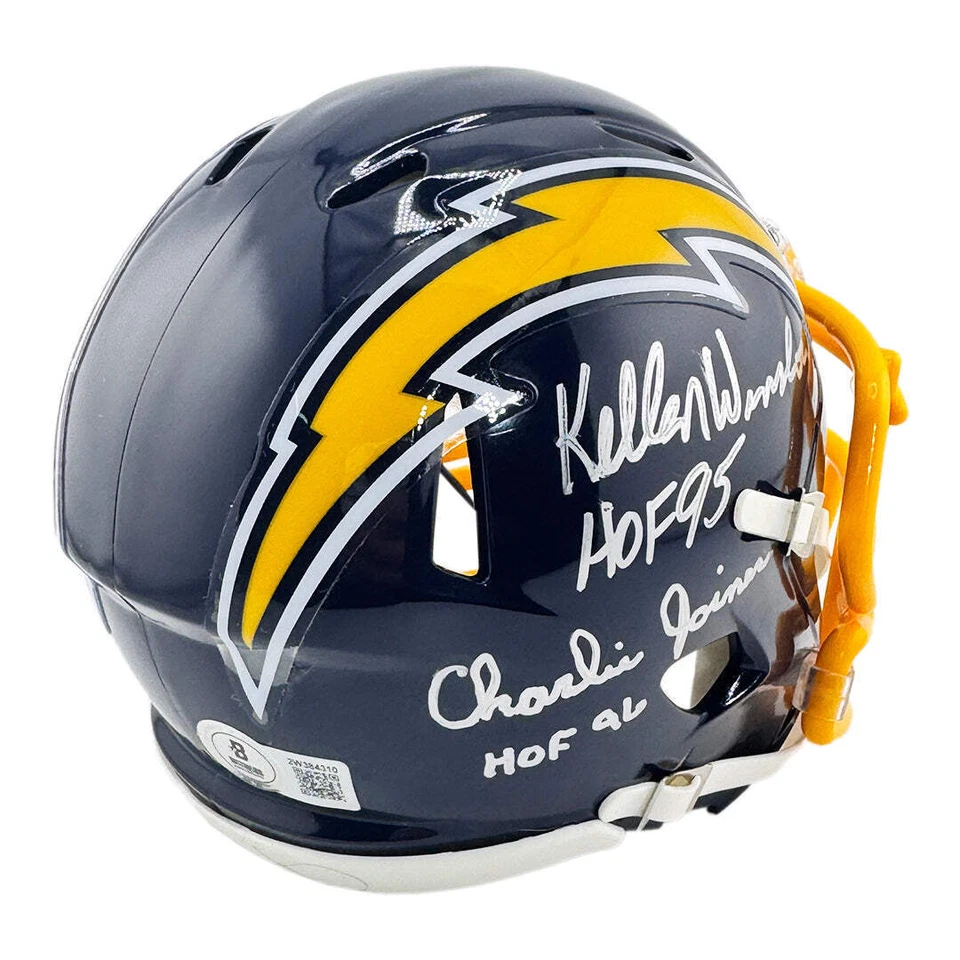 Kellen Winslow y Charlie Joiner Firmado Salón 96, Corte 95 Inscripción Los Ángeles Foto 4 de 4