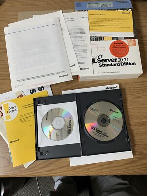 Microsoft SQL Server 2000 Developer Edition New Sealed 30 Days Warranty