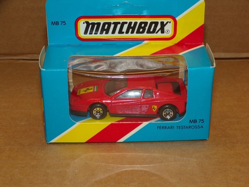 VINTAGE MATCHBOX SUPERFAST MB75 FERRARI TESTAROSSA - NEW OLD STOCK !