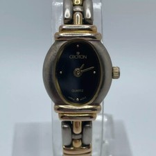 Croton Womens Watch 16mm Two Tone Case Band Quartz Two Hands Analog