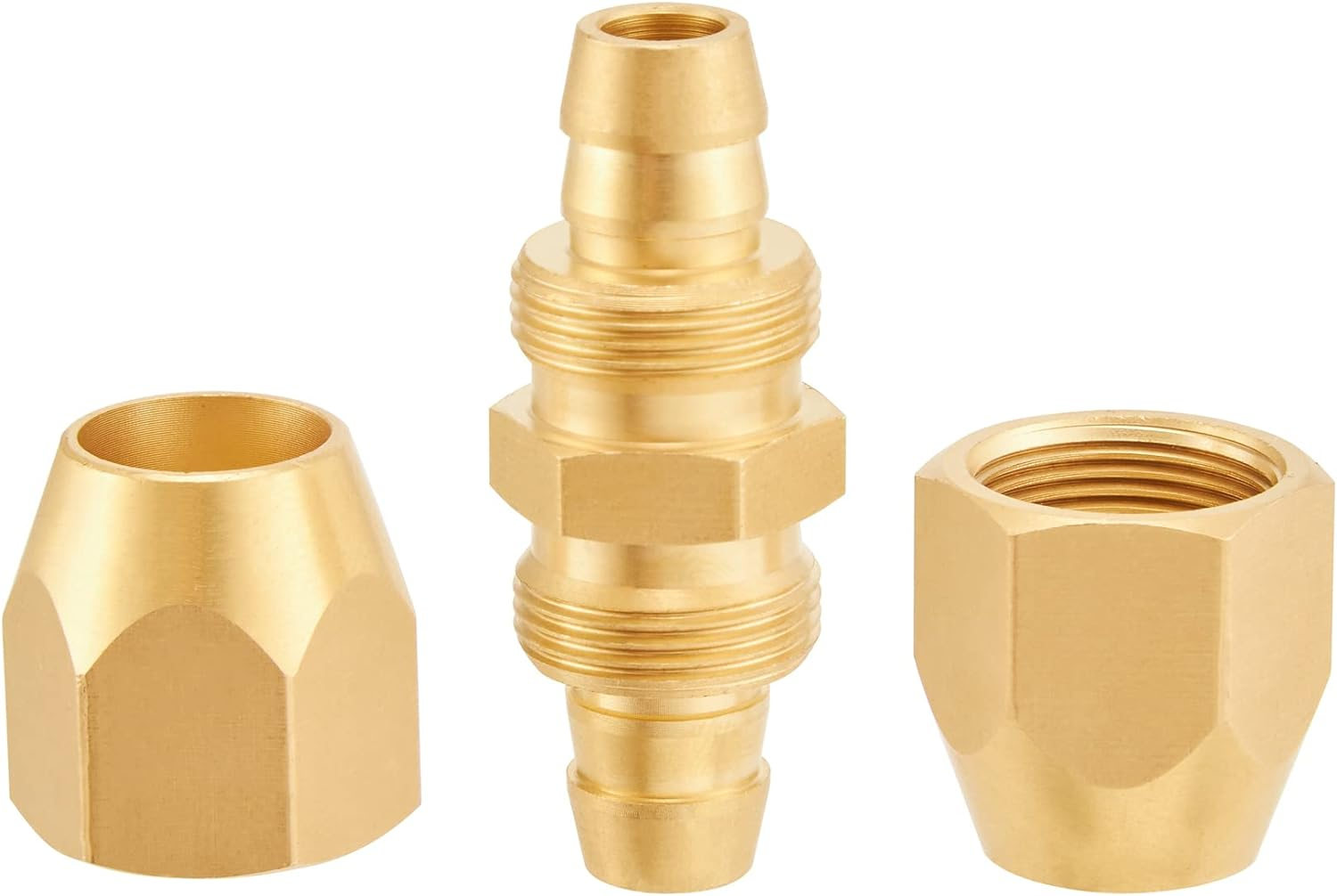 Brass Air Reusable Hose Splicer Repair Kit for 3/8 Inch ID Polyurethane