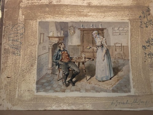 Pieter Josselin de Jong Aquarell Niederländischer Künstler - Bild 3 von 5