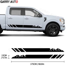 2x Mountains Decal Graphic Side Body Vinyl Stickers Car Off Road Pickup Truck