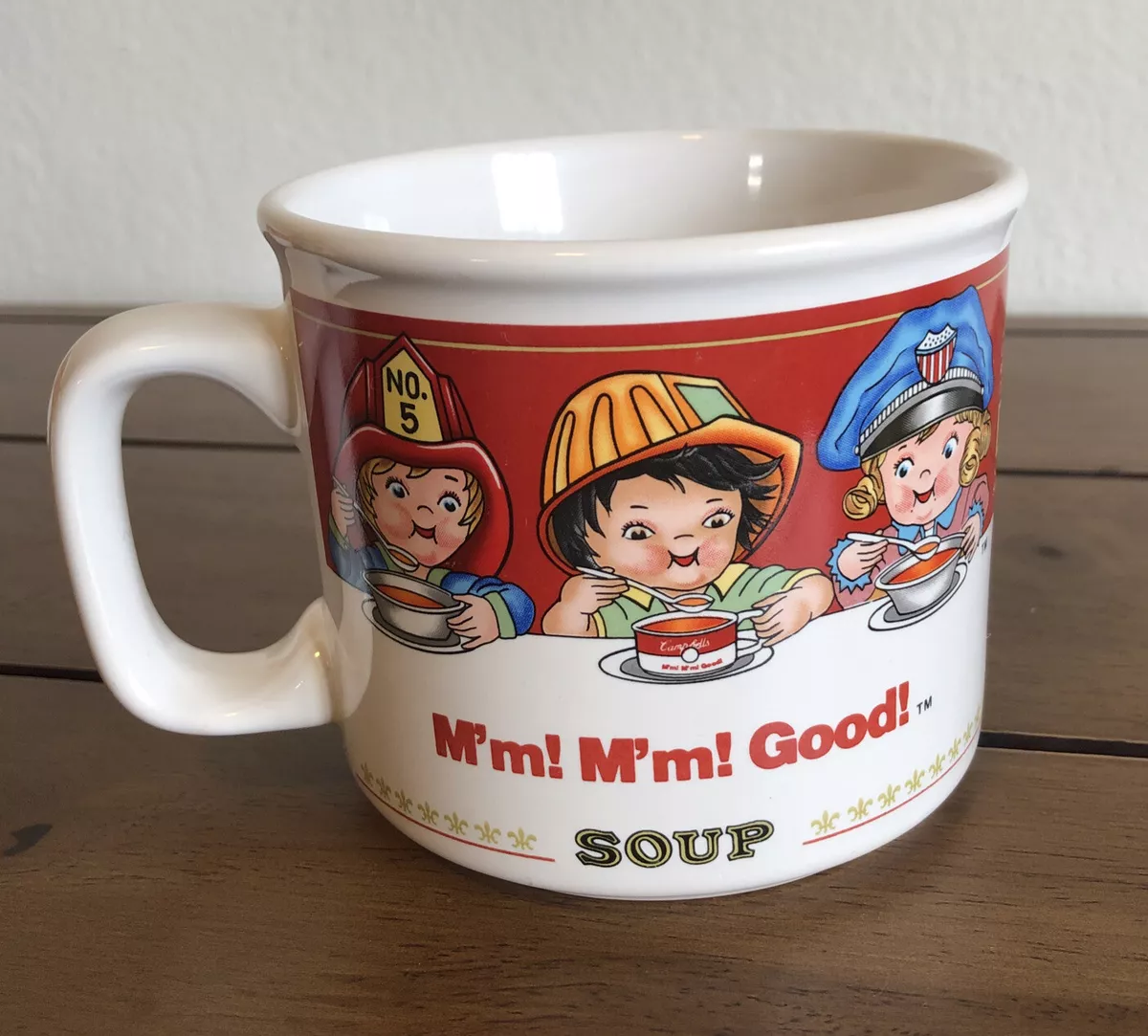 Vintage 1997 Campbells Soup Mug Bowl Lunch Time By West Wood Microwaveable Cup