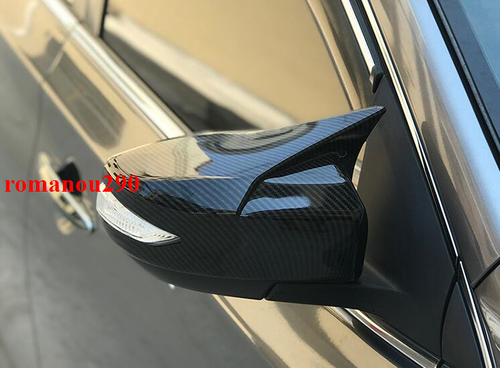 For Nissan Altima 13-18 Carbon Fiber ox Horn Side Door Mirror Cover molding Trim - Picture 4 of 5