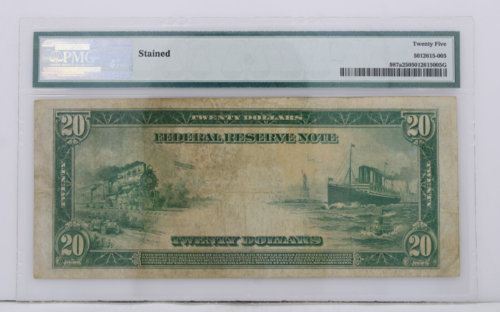 $20 1914 Federal Reserve Note Atlanta PMG 25 Very Fine S/N F13339812A pp D - Picture 2 of 2