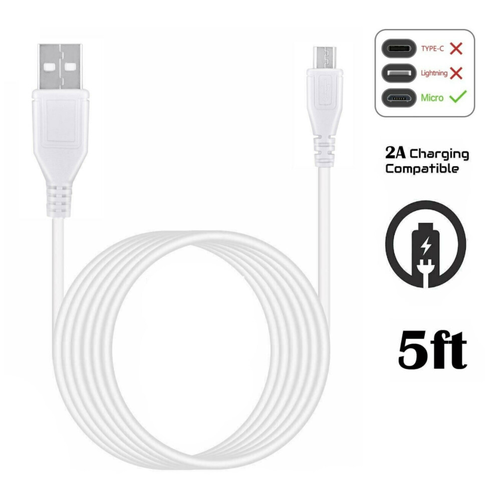 5ft Micro USB Data Charger Cable For Xiaomi Redmi 7 Note 6 5 Pro