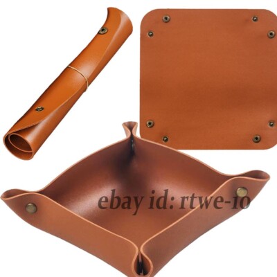 Foldable PU Leather Tobacco Tray Portable Hand Rolling Desk Panel