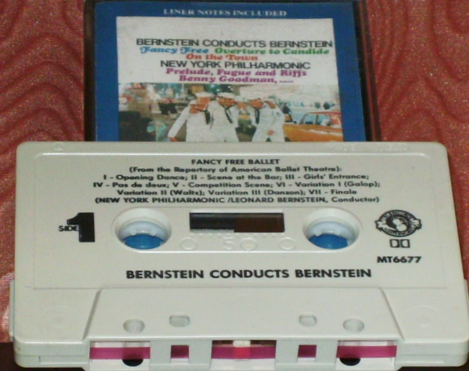 BERNSTEIN CONDUCTS BERNSTEIN FANCY FREE CANDIDE ON THE TOWN CASSETTE ALBUM - Image 2 of 4