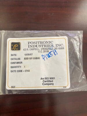 SDD15F100E6G D-Sub High Density Connectors D-Sub Connector Crimp Pin Qty 15