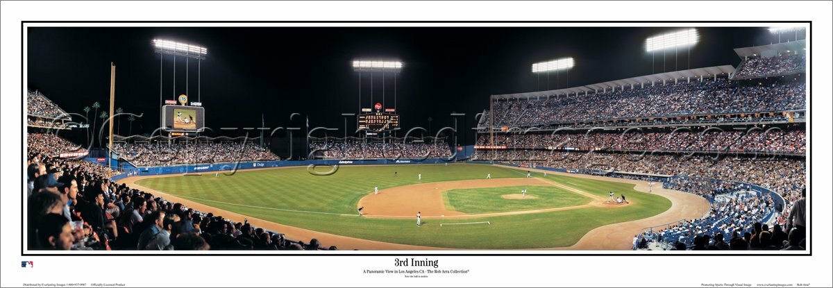 レア品‼️Dodgers Stadium のスノードーム‼️ Los Angeles Dodgers DODGER STADIUM GAME NIGHT (2002) Panoramic