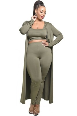 plus size cardigan set