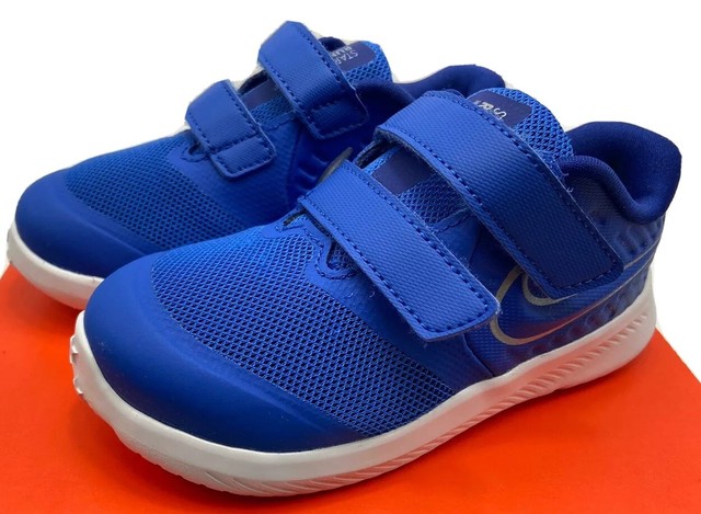 toddler boy blue nike shoes