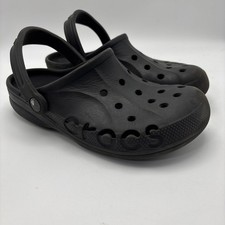 Crocs Baya Clog Slip On Casual Shoes Black Sz 5 Men  s Sz 7 Women  s