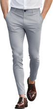 Mens Dress Pants Slim Fit Stretch Chino Pants for Men