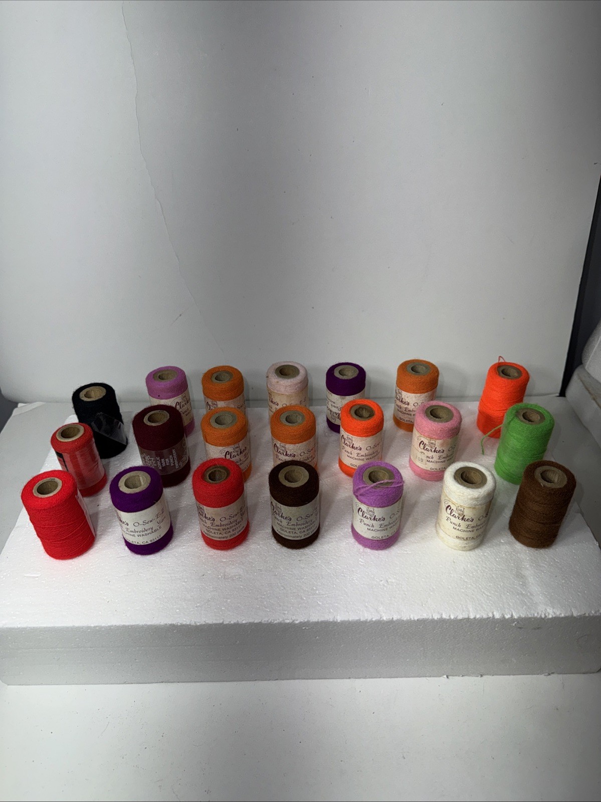Yarn Lot Of 21  16 New Multi Color Clarke&rsquo;s O-sew-e-z
