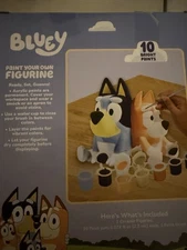 Bluey Paint Your Own Figurine - 10 Bright Colors