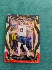 2024 Panini Select Tory Taylor Black & Red Shock Concourse #1 RC - Chicago Bears