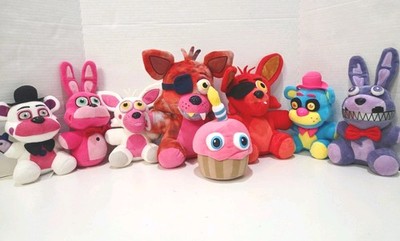 Five Nights At Freddy s FNAF Funko Lot of 8 Plush Foxy, Bonnie, Cupcake & More