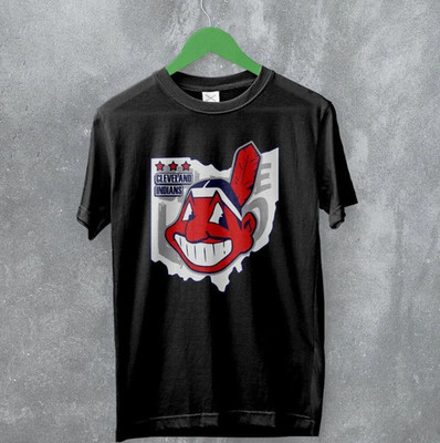 Cleveland Guardians Old Logo Indians Map Believe Land Baseball Graphic T-Shirt