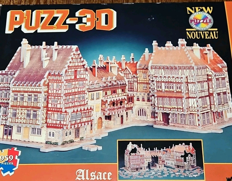 Головоломка Alsace Wrebbit Puzz-3D 959 шт. пена архитектура французского города - Изображение 2 из 4
