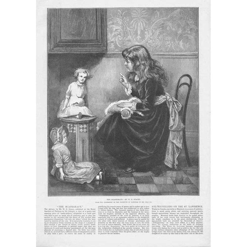 WS STACEY The Scapegrace - Antique Print 1888