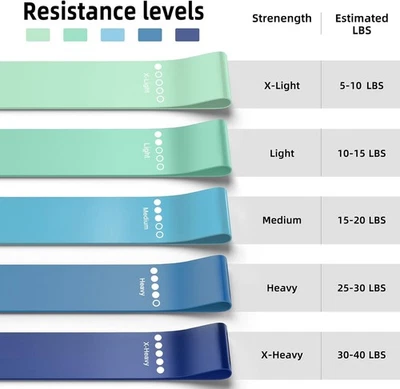 RENOJ Resistance Bands for Working Out, Elastic Exercice Loop Bands for Physical Thera