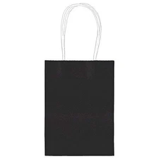 Black Kraft Paper Party Favor Bag 5" – 1 Pc for Events, Gifts, Giveaways