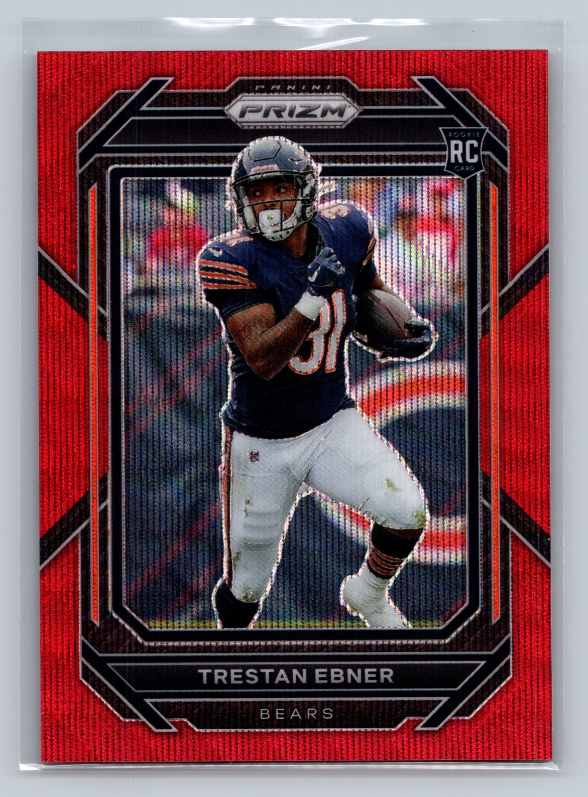 2022 Panini Prizm - Trestan Ebner #351 Red Wave Prizm /149 (RC) 