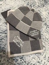 Louis Vuitton Set Sciarpa Berretto, Grigio, Taglia Unica