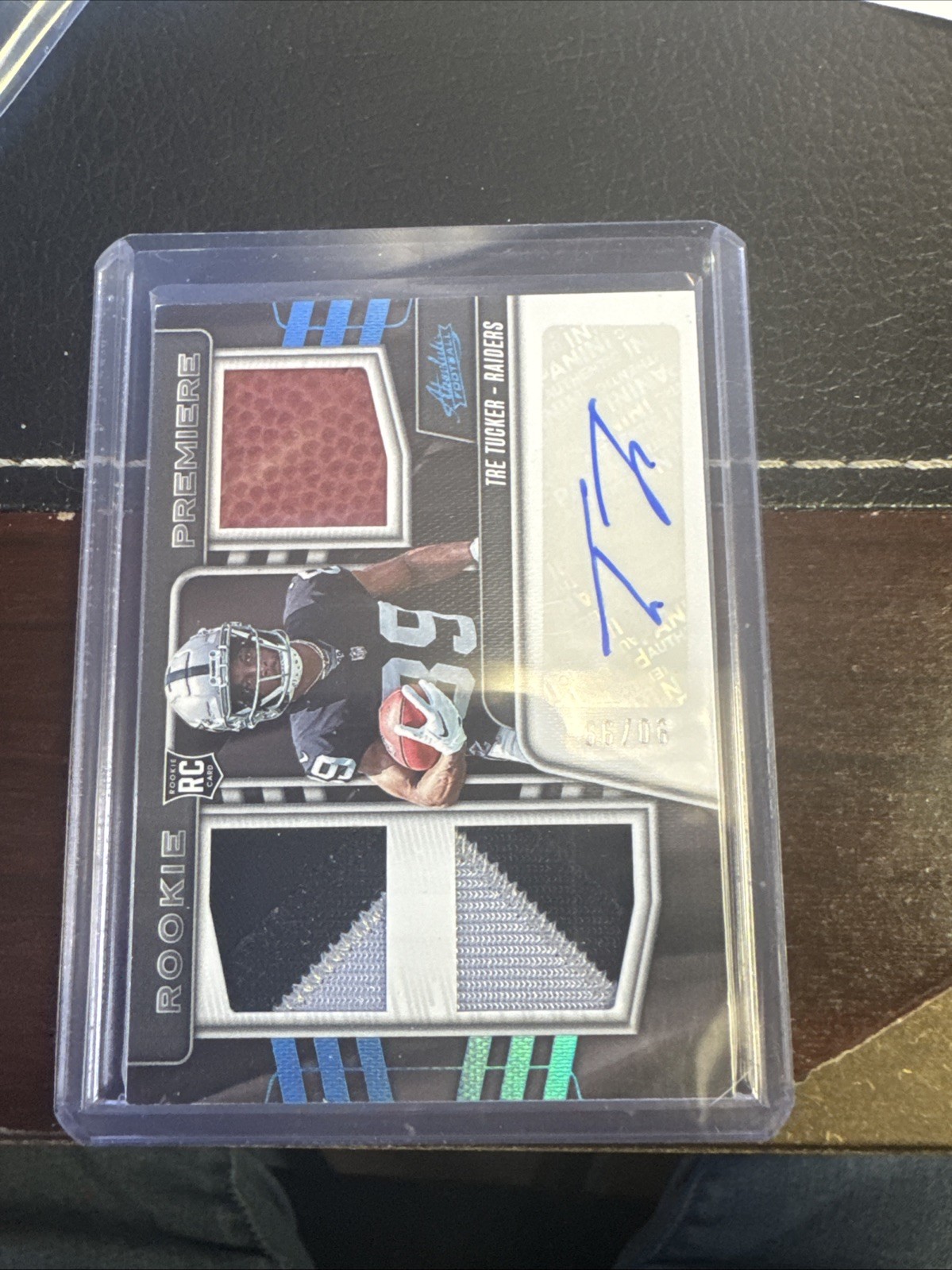 Tre Tucker Panini Absolute Rookie Premiere Materials #RPMTT Base