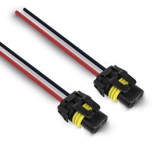 Pigtail Sockets Female Wiring Harness Headlight Plug Item Package Quantity: 2