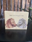  Vintage Cracker Barrel Ceramic Horse Heads Salt and Pepper Shakers  3” — photo 6