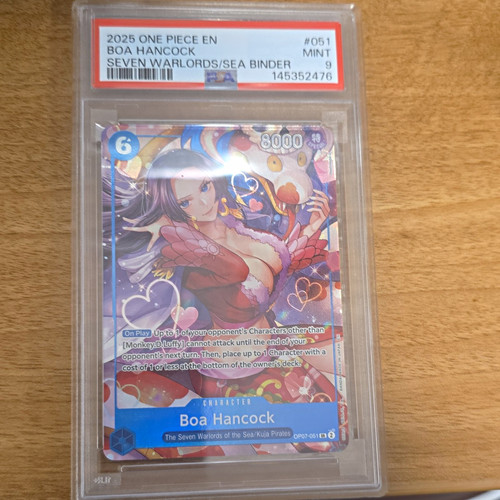 Boa Hancock (Seven Warlords of the Sea Binder Set) graded PSA 9 for sale on eBay