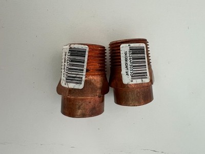 Elkhart 3/4'' copper male adapters 2p