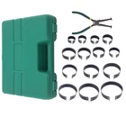 Piston Ring Compressor Cylinder Installer with Plier & 14 bands tool set